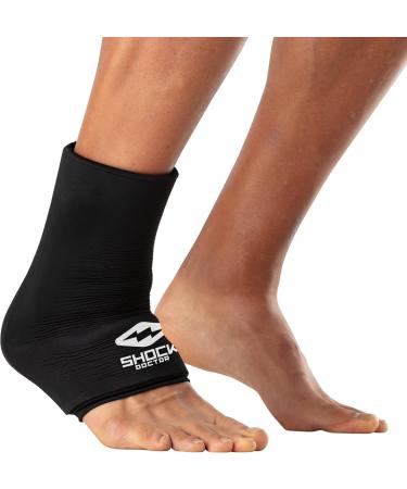 Shock Doctor SD40040 Flex Ice Therapy Ankle Compression Sleeve - Black L/XL | International Shipping Available - Buy Online on GoSupps.com