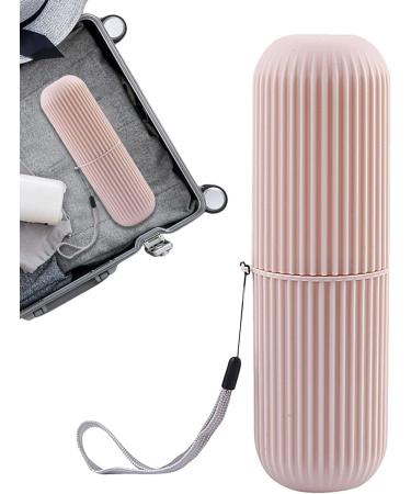 Manolyee Travel Toothbrush Holder - Multifunctional Toothbrush Case & Organizer for Home Business Camping | Pink Travel Container - Buy Online on GoSupps.com
