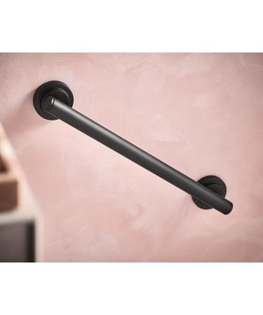 Moen YG0718BL Iso 18-Inch Designer Grab Bar  Matte Black Matte Black 18 Inch - Buy Online on GoSupps.com