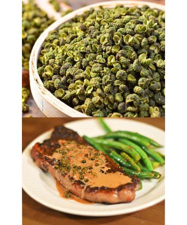 Whole Szechuan Green Peppercorns Premium Sichuan Peppercorns Wild Ma Pepper Chinese Seasoning Spicy and Delicious Recipes Jin Yang Qing Hua Jiao 50G - Buy Online on GoSupps.com