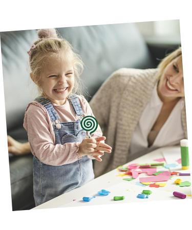 KOMBIUDA 6 Pieces Simulation Pacifier Ornaments Unique Large Candy Ornament Embellishment Fake Lollipop Party Decorations Rainbow Pacifier Accessory - Buy Online on GoSupps.com