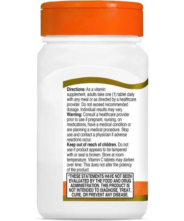 21st Century Vitamin C with Rose Hips 500 mg - 110 Tablets for Immune Support - Buy Online on GoSupps.com