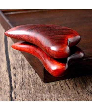 Red Sandalwood Gouache Point Meridian Scrapping Muscle Relaxing Wooden Massager Acupuncture Physical Therapy 1Pcs - Buy Online on GoSupps.com