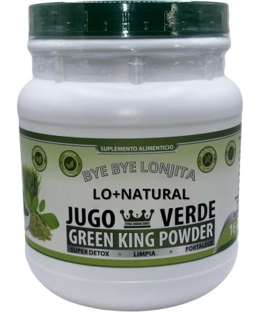 JUGO VERDE (GREEN KING POWDER) Super detox 16 oz Dietary supplement 100% natural Vegan no gluten no sugars "BYE BYE LONJITA" GREEN TEA MORINGA SPINACH and MORE FIBER - Buy Online on GoSupps.com