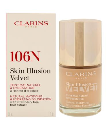 Skin Illusion Velvet Foundation - 106N Vanilla by Clarins for Women - 1 oz Foundation
