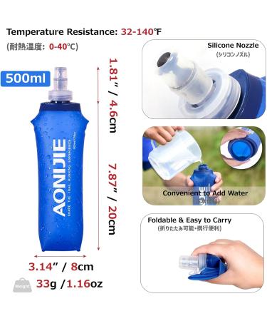 Azarxis 5L Ultra-Light Drinking Bag & Hydration Pack for Running Jogging Hiking - Trail Running Backpack with 500ml Soft Flask (Orange) - Buy Online on GoSupps.com