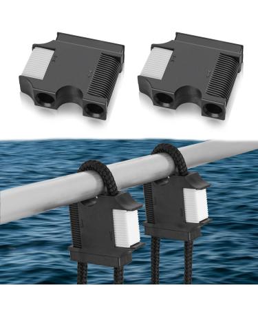 Huntury Boat Fender Hanger, Boat Rail and Cleat Fender Clips, Quick Connect and Release Fender Lines, Boat Bumper Adjuster