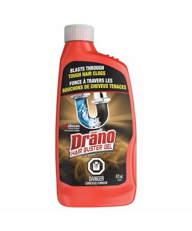 Drano Hair Buster Gel Remover Drain Clog Remover and Cleaner for Shower or Sink Drains 473ml