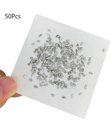 FEIlei 50Pcs Horse Eye Nail Rhinestones Flat Back Nail Gems DIY Nail Art Decorations - Buy Online on GoSupps.com