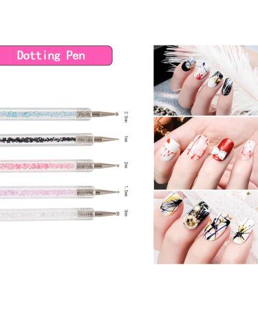 Niceneeded 5-Piece Double Ended Nail Art Kit | Stainless Steel Dotting Tools & Makeup Palette Spatula - Perfect for Nail Art & Foundation Mixing - Buy Online on GoSupps.com
