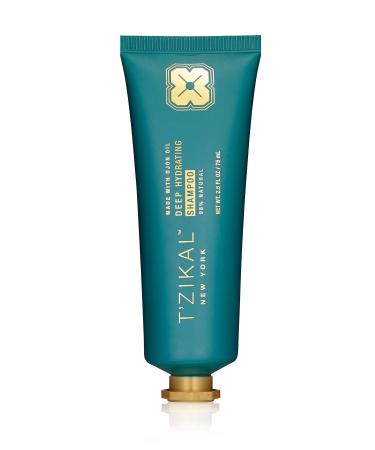 T zikal Deep Hydrating Shampoo with Ojon Oil - Clear Shampoo Clarifying Shampoo for Curly Hair Hypoallergenic Travel Size Shampoo. SLE/SLS Sulfate Free Shampoo Best for Dry Damaged Hair. 2.5 Fl Oz (Pack of 1)