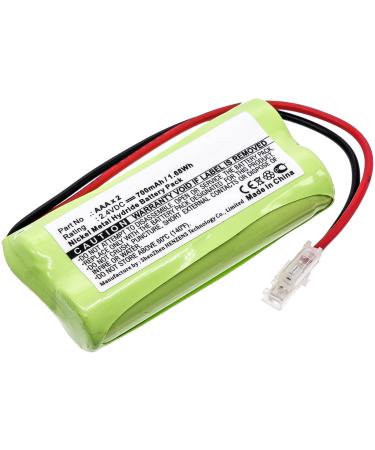 Synergy Digital Replacement Battery Works with Universal AAAx2 Replacement (Ni-MH 2.4V 700 mAh) Ultra High Capacity Battery