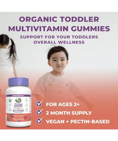 MaryRuth's Toddler Multivitamin Gummies | USDA Organic | 2 Month Supply | Kids Age 2+ | Vitamin C, D3, Zinc | 1 Gummy/Day | 60 Ct - Buy Online on GoSupps.com