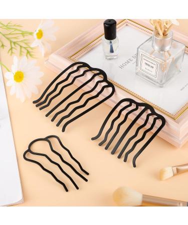 8-Piece Black Hair Comb Set for Women - Vintage Styling Hair Accessories - Buy Online on GoSupps.com
