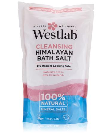 Westlab Cleansing Himalayan Bath Salt Pouch 1Kg Unscented 1 kg (Pack of 1)