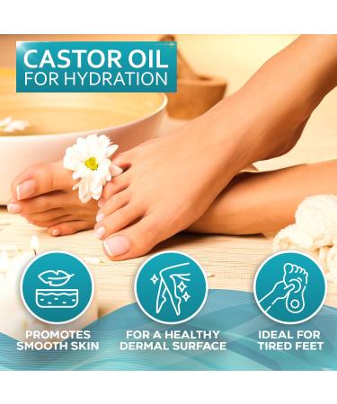 Magnesium Spray for Feet - With Castor Oil- Topical Foot Application for Women Men Kids and Adults - Extra Strength with Magnesium Chloride for Leg Spasms Muscle Cramps and Restless Legs - Buy Online on GoSupps.com