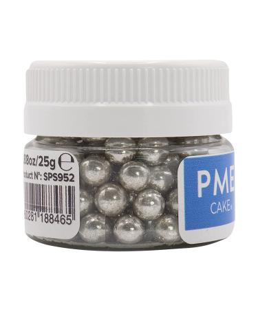 Edible Silver Sugar Pearls Balls 8mm | 25g | Cake Topping Decoration - Buy Online on GoSupps.com