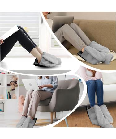 Electricity-Free Foot Warmer - 2L Heat Bottle with Rabbit Ear Design | Soft Multifunctional Foot Heating Pad for Adults | Perfect Winter Gift (Gray) - Buy Online on GoSupps.com