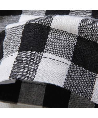 2022 Men's Stylish Cut Off Flannel T-shirt - Casual Slim Button Up Vest Vintage Cowboy Plaid Sleeveless Tank Top - Black Blue Medium - Buy Online on GoSupps.com