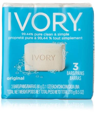 Ivory Soap 3.1 oz Personal Bar - Gentle Cleansing Bar - Buy Online on GoSupps.com