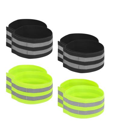 VMUGGA 8 pieces of reflecting tapes reflective ligaments pants clamping bike Reflective safety bracelet elastic reflector strap light strap with Velcro fastener for outdoor jogging run cycling - Buy Online on GoSupps.com