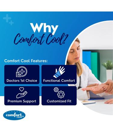 Comfort Cool Thumb Spica Brace - 3 Length Options - Moldable Rigid Support Stay - Arthritis, de Quervain's, Carpal Tunnel, Tendinitis - Mid/LG & X-LG - Buy Online on GoSupps.com