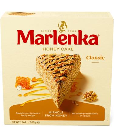 MARLENKA 3+1 Honey Cake Mix 4 x 800 g Traditional Czech Cake for Desserts & Gift Packages Delicious Honey Cake Giftbox Honey Cake for Special Occasions - Buy Online on GoSupps.com
