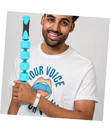 Healeved Roller Massage Device - Ultimate Muscle Roller Tool for Body Legs & Shoulders | TPR Fitness Roller Stick for Deep Tissue Relief - Buy Online on GoSupps.com