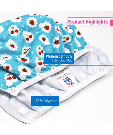 Eco-Friendly PINK & BLUE 2-Piece Swim Diaper Set for Boys & Girls | Reusable Swim Pants (4.5-16 kg & 7-20.5 kg) | Kohla-M - Pack of 2 - Buy Online on GoSupps.com