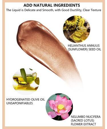 Shimmer Liquid Highlighter Beauty Wand - Waterproof Glowing Illuminator Makeup Stick for Face & Body - 01 Moonlight - Buy Online on GoSupps.com