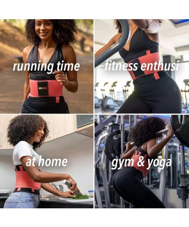 Ellostar Waist Trainer for Women - Back Support Band, Tummy Control, Sweat Weight Loss Shapewear - Large Pink - Buy Online on GoSupps.com