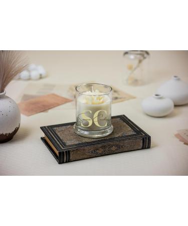 100% Natural Soy Wax Candle with Decorative Rose - Gender Reveal Birthday & Wedding Gift | Beige & White Petal Cashmere - Buy Online on GoSupps.com