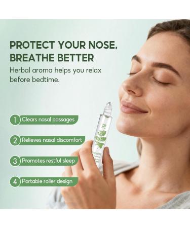 DoctorPro Nasal Essential Oil Roll-On 10ml (.33 fl oz) with 100% Natural Plant Extracts and Oils Coconut Oil Magnolia Bud & Frankincense for Sinus Allergies Stuffy Nose - Buy Online on GoSupps.com