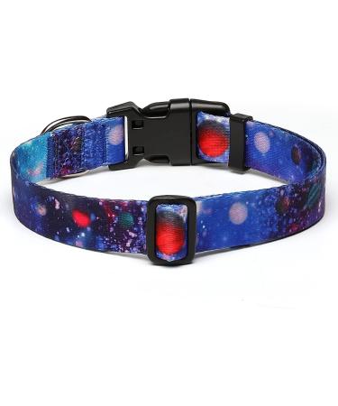 Suredoo Adjustable Soft Nylon Dog Collar for Small to Medium Dogs - Comfortable Galaxy Design (M: 33-55 cm 2 cm Width) - Buy Online on GoSupps.com
