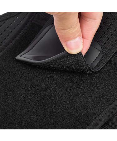 High Air Permeability Lumbar Support Belt | Breathable Waist Brace for Men & Women - Stabilizing Back Pad (LXL Black - Buy Online on GoSupps.com