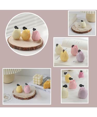 Scented Tulip Candles - Non-Toxic Decorative Candles for Home Aromatherapy & Stress Relief (Set of 4) - Shop Internationally - Buy Online on GoSupps.com