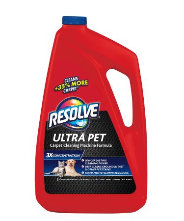 Resolve Ultra Pet Steam Carpet Cleaner Solution Shampoo, 48oz, 3X Concentrate, Safe for Bissell, Hoover & Rug Doctor