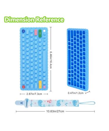 Silicone Teething Toys for Babies 6-18 Months - Robot & Keyboard Shape Teether Set for Boys and Girls - Toddler Chew Toys - Infant Sensory Gifts (2 Pack) - Buy Online on GoSupps.com