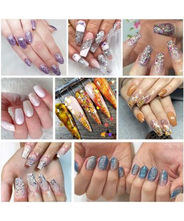 12 Color Chunky Nail Glitter for Face, Body, Eyes, Hair & Crafts - Cosmetic Sequins - Buy Online on GoSupps.com