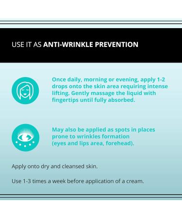 Eveline Cosmetics Active Face Serum against Deep Wrinkles and Fine Lines | 18 ML | Anti Wrinkle Face Lift Cream | 100% Hyaluronic Acid | Smooth Moisturised Skin | Face Serum for All Skin Types - Buy Online on GoSupps.com