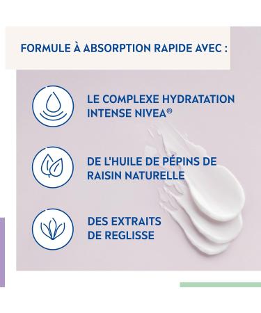 NIVEA Essentials 24H Day Care Moisturizing + Soothing (1 x 50 ml) moisturizing face and body cream women's & men's care with Grape Seeds and Licorice - Buy Online on GoSupps.com