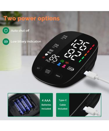 Automatic Blood Pressure Monitor - XL Upper Arm Cuff Dual User 240 Memory LED Display - Perfect for Home Use - Buy Online on GoSupps.com