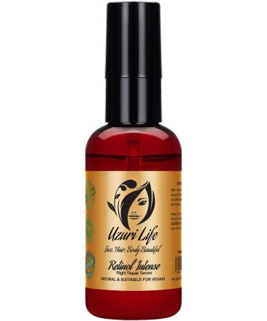 Uzuri Life Retinol Intense - Daily Anti-Wrinkle & Anti-Aging Treatment - Visibly Reduces Fine Lines & Wrinkles - Overnight Skincare.