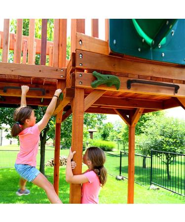 Purife 17.5 Inch Black Playground Handles Set of 2 - Swing Set Safety Handles - Playset Accessories for Playhouse, Treehouse, Jungle Gym - 2 Pack - Buy Online on GoSupps.com