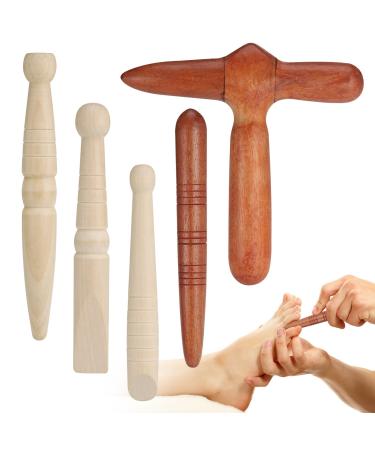Yimomoyi massage wood wood acupressure pen trigger point massager foot massage tab acupuncture pen Punkture pen massage pen acupressure stick for shoulder back leg relaxation pain relief - Buy Online on GoSupps.com