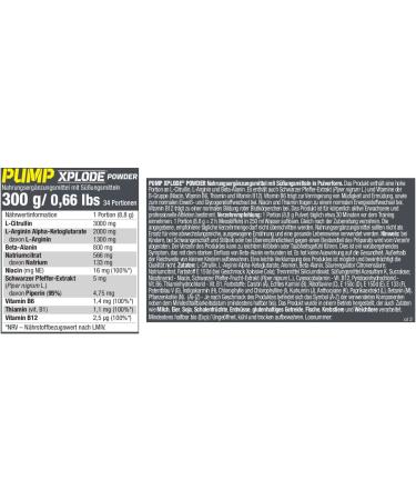Olimp Sport Nutrition Pump Xplode Powder - Fruit Punch 300g | Pre Workout Booster | International Shipping Available - Buy Online on GoSupps.com