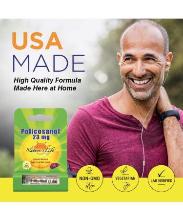 Nature's Life Policosanol 23 mg - 60 Tablets for Heart Health | Buy Now - Buy Online on GoSupps.com