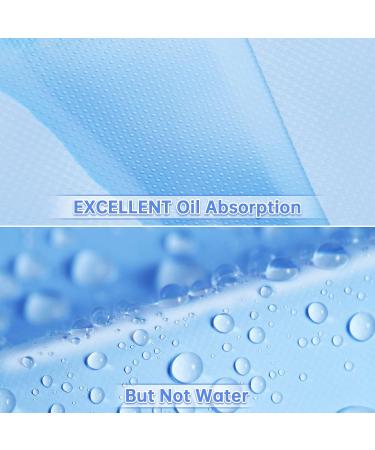 Oil Blotting Sheets for Face - 10% Larger Size - Makeup Friendly - 50 Purple Film Sheets - Buy Online on GoSupps.com