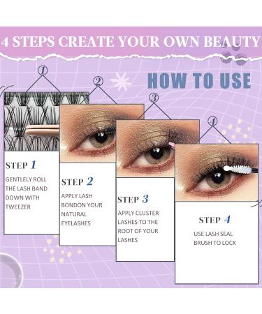 DIY Lash Extensions 10D/20D/30D Wispy Cluster Lashes | 300PCS Volume Eyelashes Mixed Heights (9-16mm) D Curl by Anforlin - Buy Online on GoSupps.com