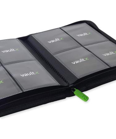 Vault X Premium Exo-Tec Zip Binder - 4 Pocket TCG Album - 160 Side Loading Pockets (Black) - Buy Online on GoSupps.com